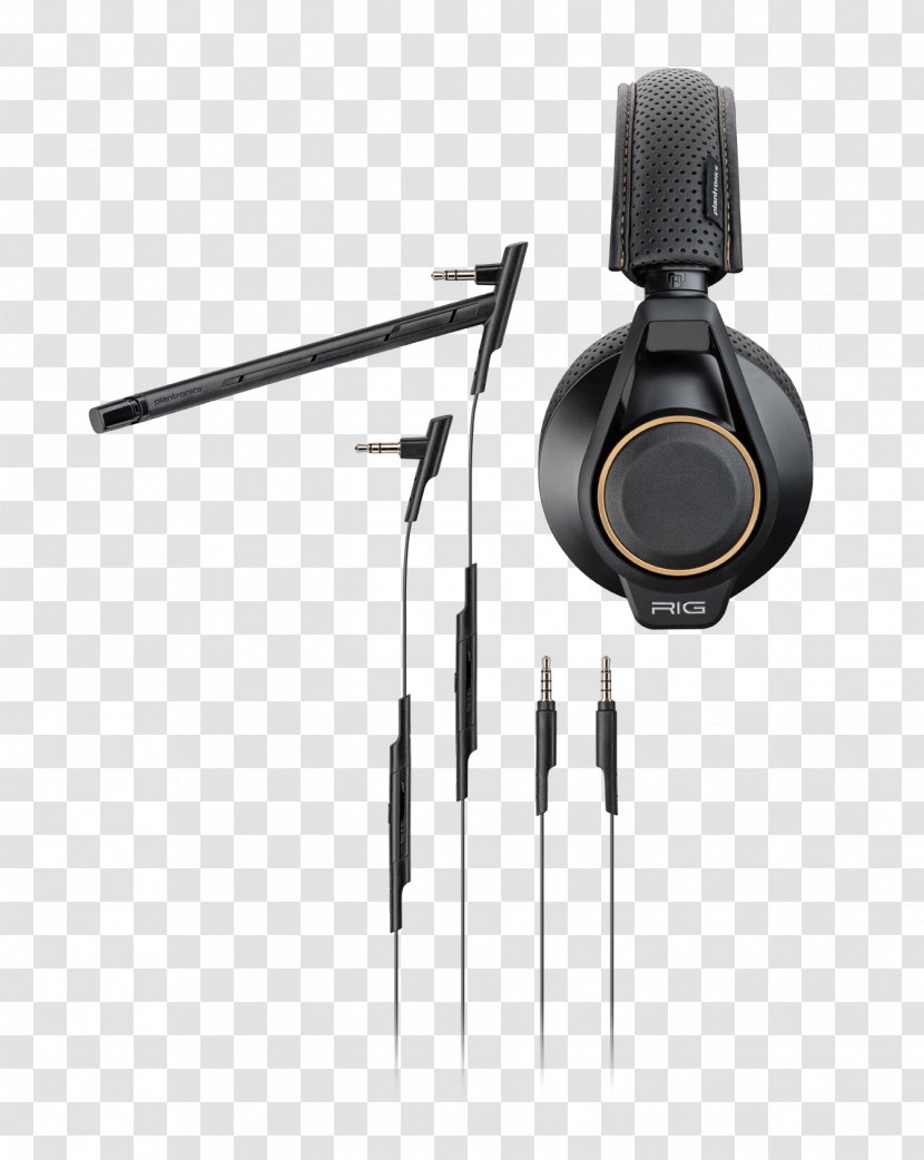 Plantronics RIG 600 Headset Headphones High Fidelity 500HX - Microphone Accessory Transparent PNG