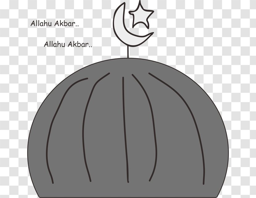 Fasting In Islam Salah Ibadah Cartoon Design - Black - Adzan Transparent PNG