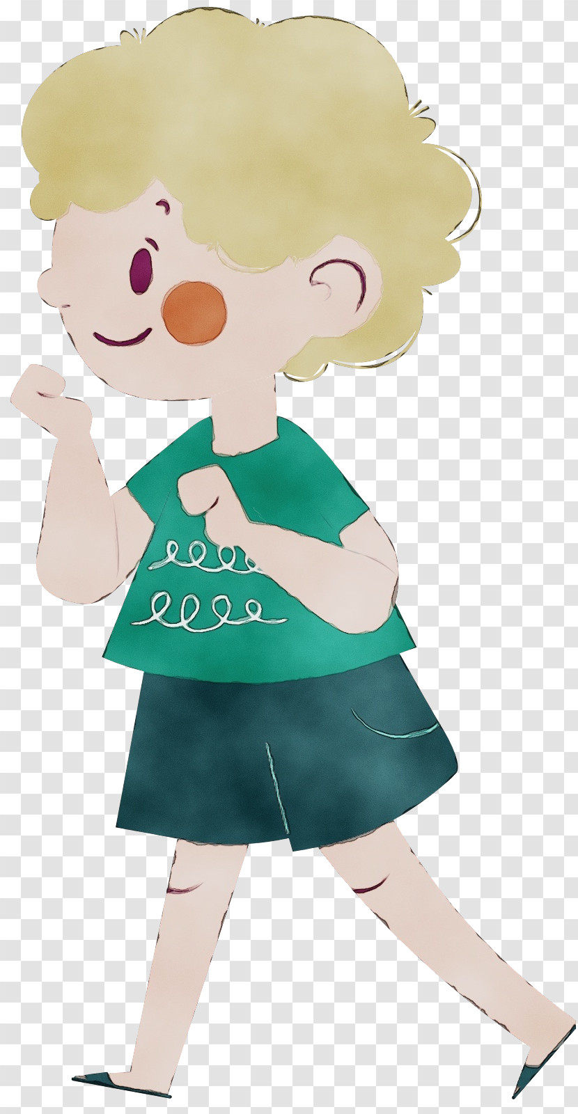Cartoon Joint Character Clothing Green Transparent PNG