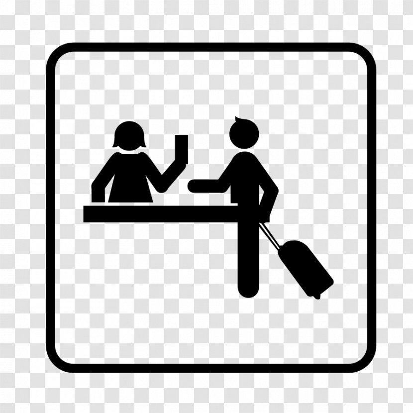 Hotel Check-in Receptionist Clip Art - Reception Transparent PNG