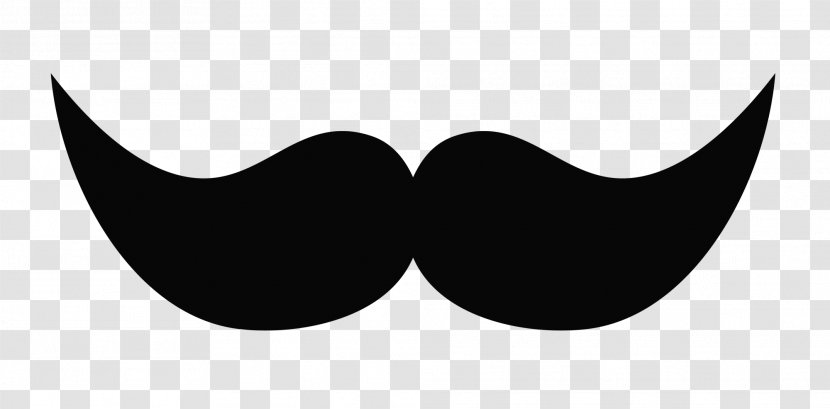 Logo Black And White Brand - Mustache Transparent PNG