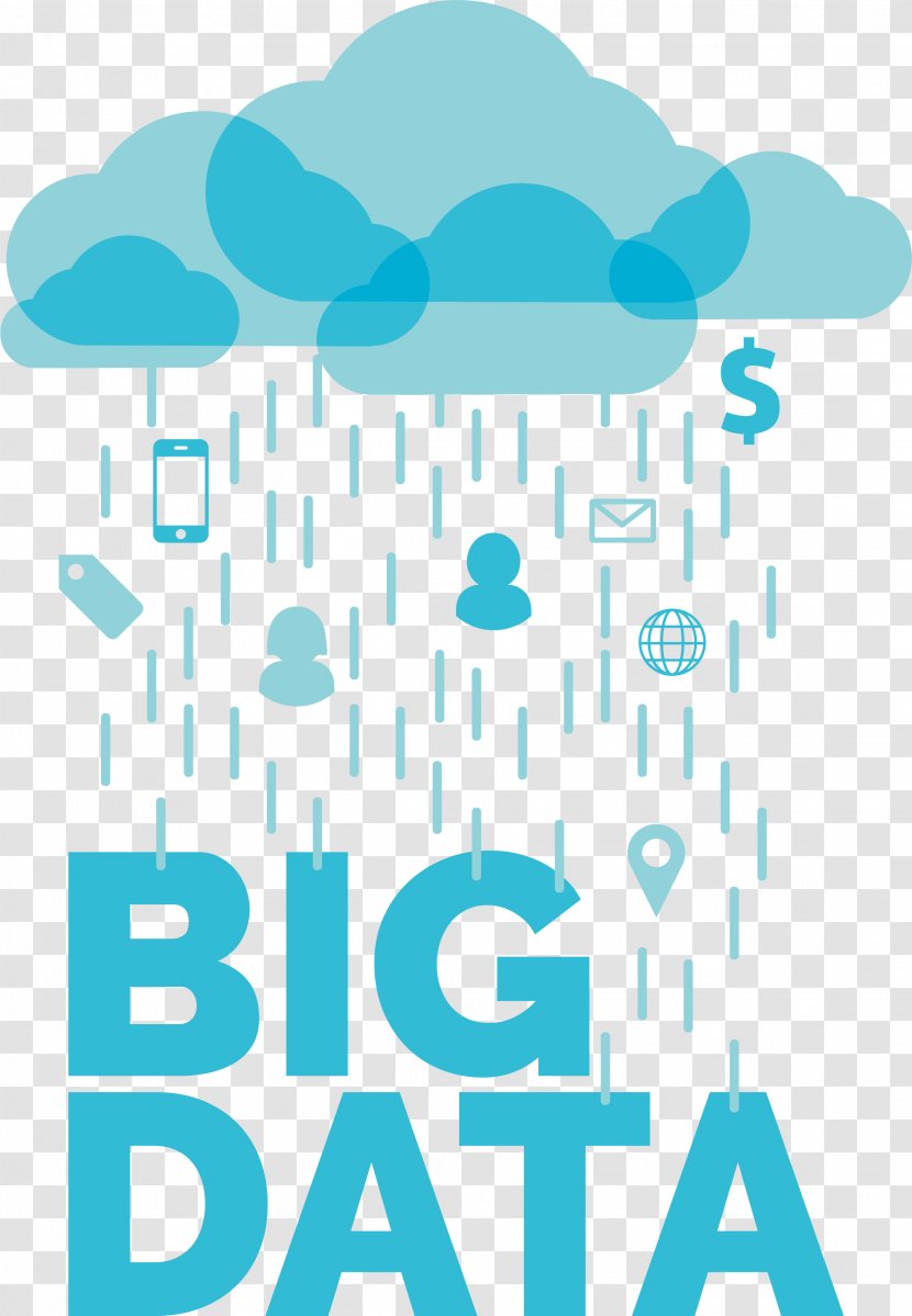 Big Data Science - Business - Blue Clouds Transparent PNG
