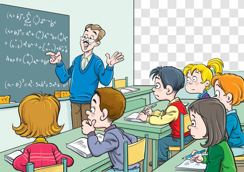 Classroom Mathematics Teacher Blackboard Lesson - Child - Class Transparent PNG