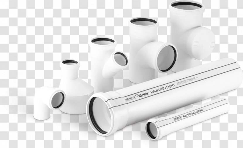 Rehau Sewerage Pipe Wastewater Piping And Plumbing Fitting - Cylinder - Architectural Engineering Transparent PNG