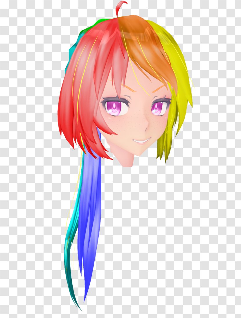 Rainbow Dash Fluttershy Hair DeviantArt - Heart - Hatsune Miku Transparent PNG