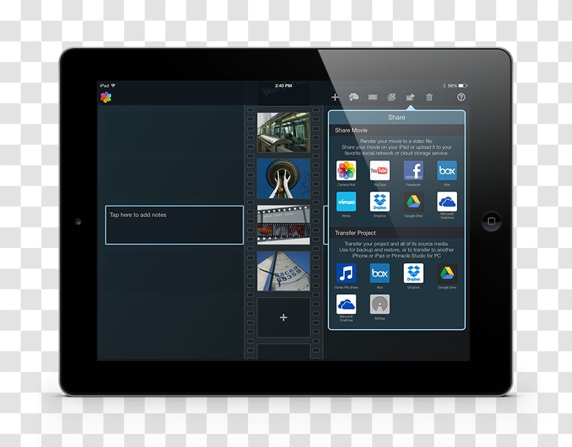 Pinnacle Studio Systems Video Editing Software IMovie - Technology - Ipad Transparent PNG