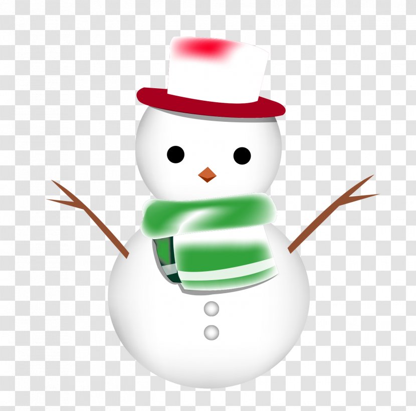 Snowman Drawing - Christmas Ornament - White Transparent PNG