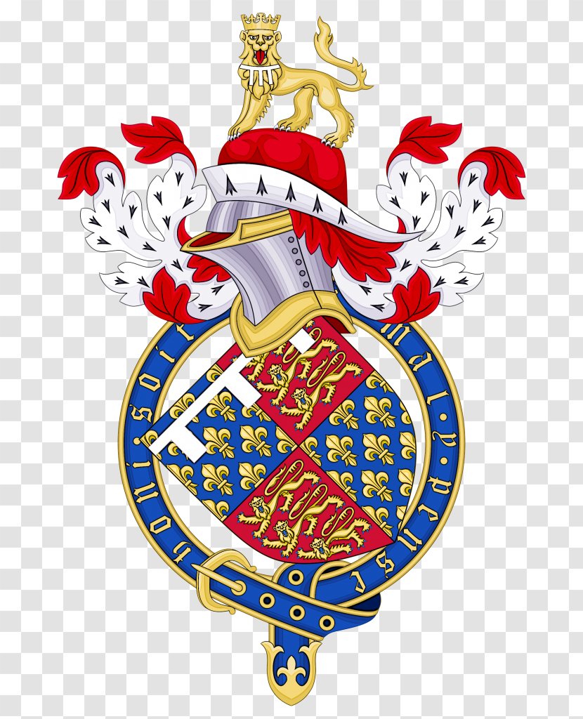 Kingdom Of England Royal Coat Arms The United Order Garter Crest - Heraldry - Richard Ii Transparent PNG