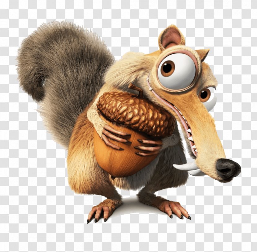 Scrat Manfred Ice Age Film Blue Sky Studios - Wildlife - Croods Transparent PNG