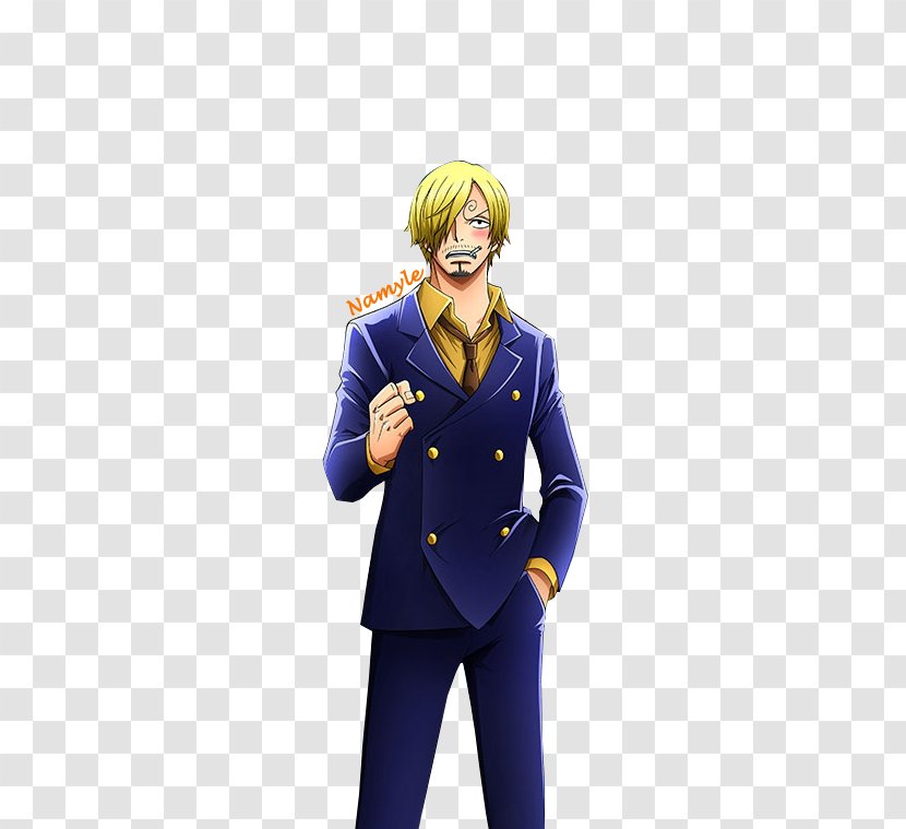 Joker Costume Electric Blue Transparent PNG