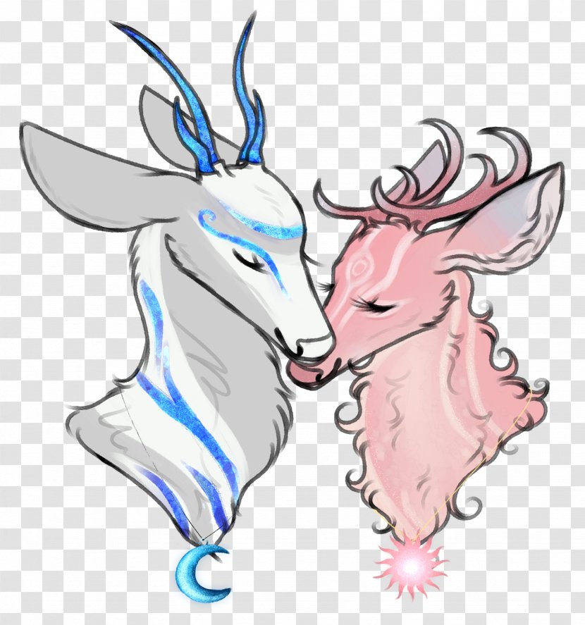 Goat Cartoon - Head - Wildlife Horn Transparent PNG