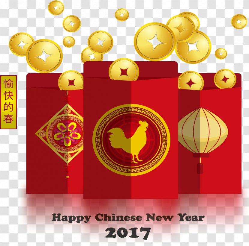 Red Envelope Chinese New Year Oudejaarsdag Van De Maankalender - Lunar - Year's Eve Envelopes Transparent PNG