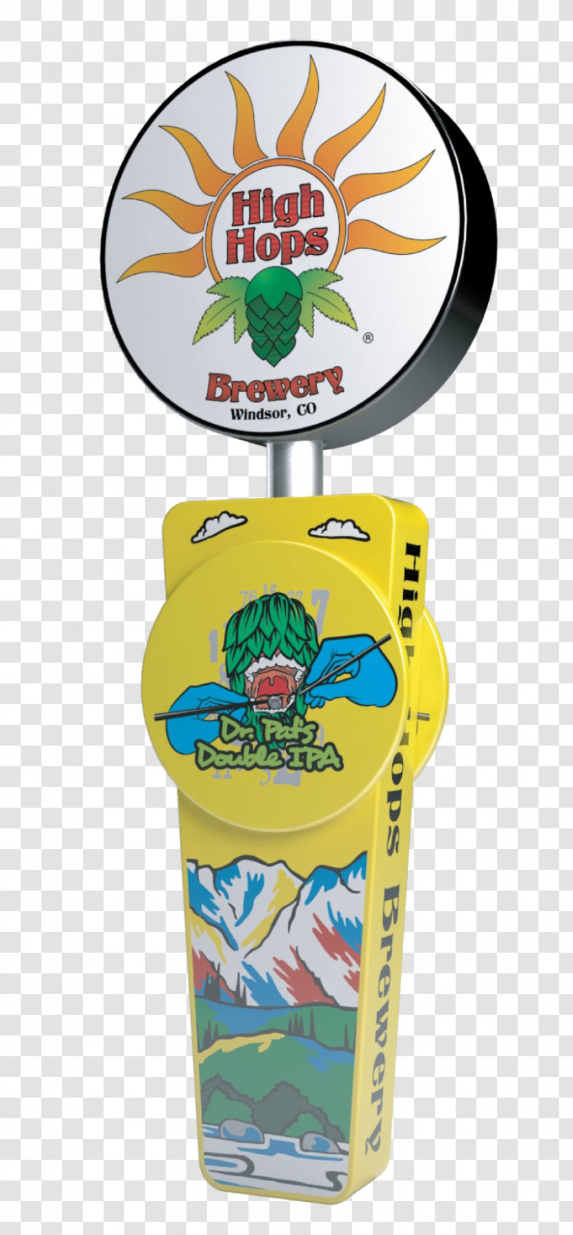 High Hops Brewery Koozie - Logo - Beer Tap Transparent PNG