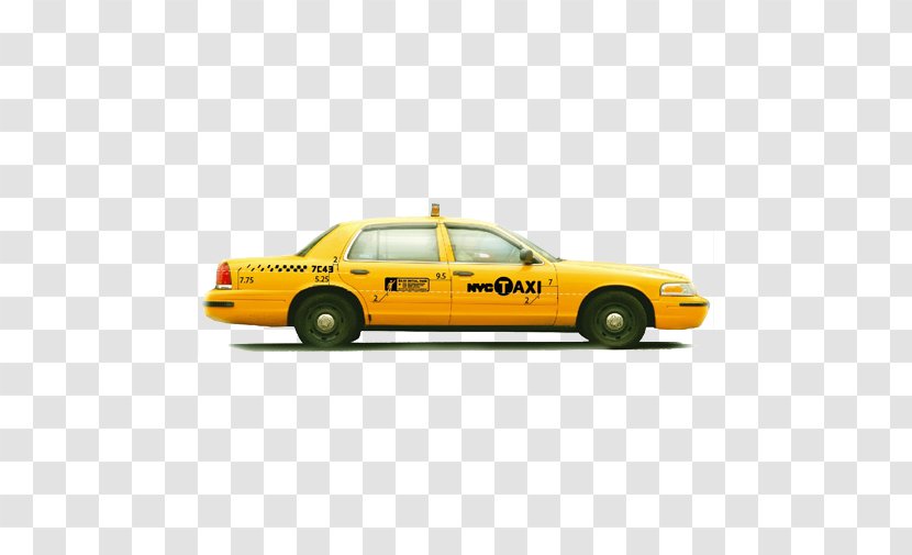 Manhattan Taxi Ford Crown Victoria Car - Foreign Yellow Transparent PNG