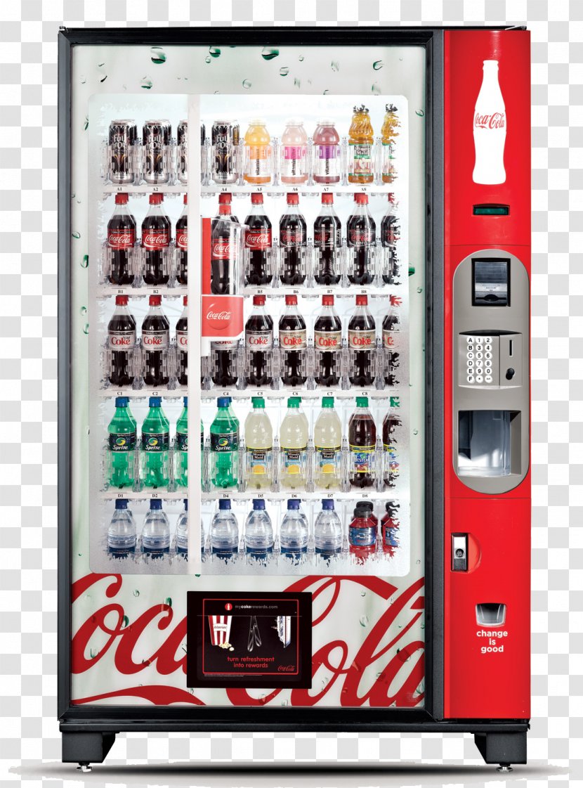 Coca-Cola Fizzy Drinks Pepsi Diet Coke Vending Machines - Machine Transparent PNG