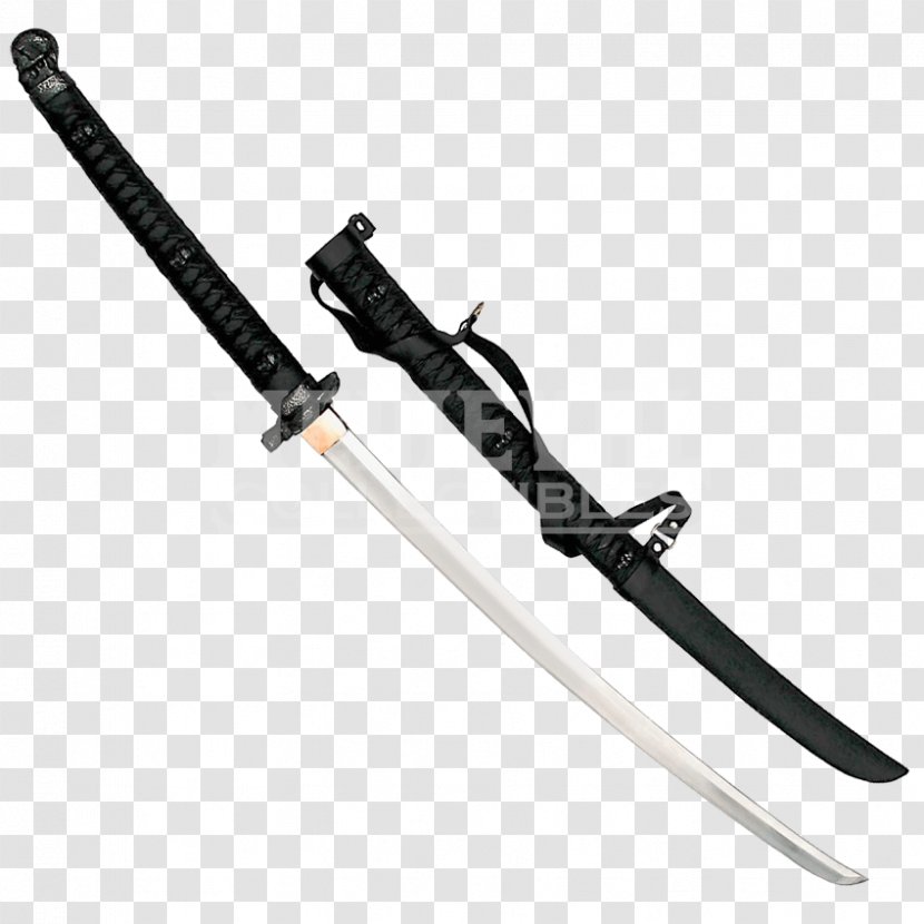 Japanese Sword Katana Blade - Skull Transparent PNG