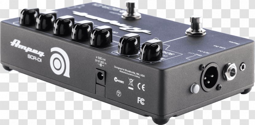 Ampeg SCR-DI Preamplifier Bass Guitar DI Unit Effects Processors & Pedals - Flower Transparent PNG