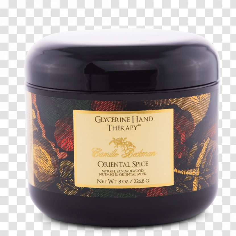 Lotion Cream Camille Beckman Glycerine Hand Therapy Spice Almond Oil - Flavor - Hand-painted Fresh Spices Transparent PNG