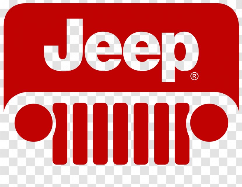 Logo Jeep Brand Red Font - Area - Bumber Mockup Transparent PNG