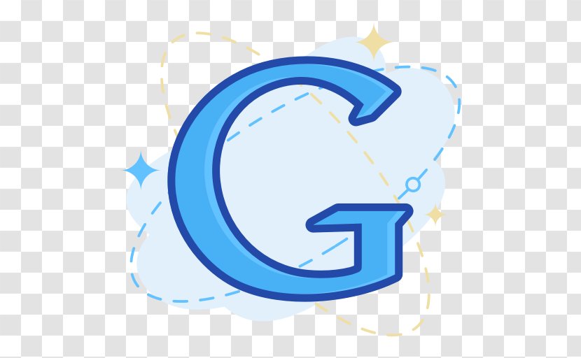 Google Icon Logo Design. - Blue - Text Transparent PNG