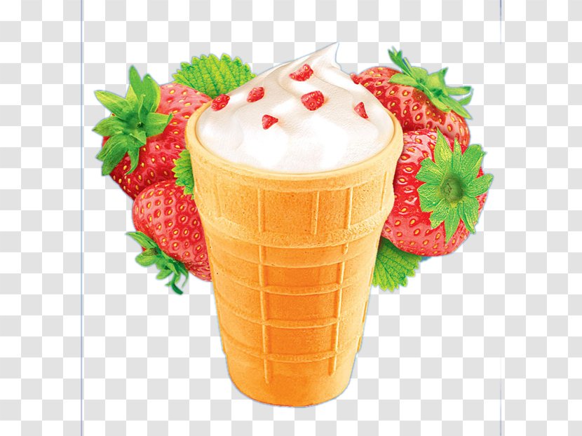 Strawberry Ice Cream Milkshake - Food Transparent PNG