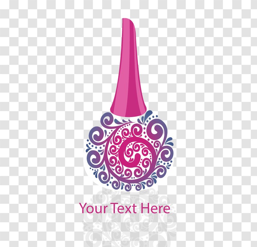 Manicure Logo Nail Salon Pedicure - Pink - Vector Polish Transparent PNG
