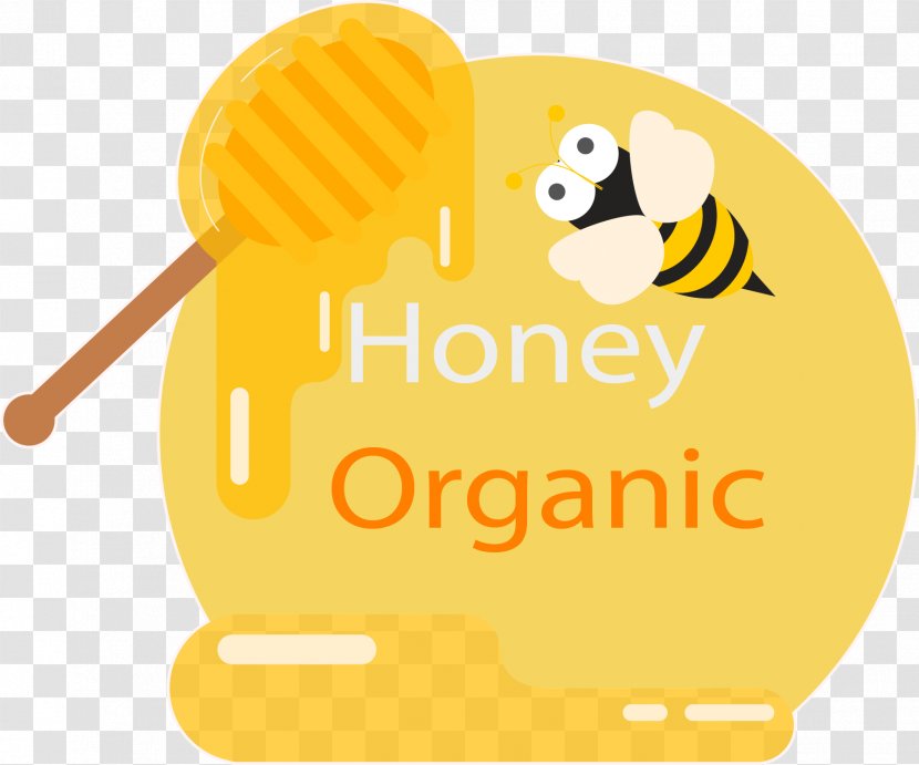Paper Bee Packaging And Labeling Sticker - Honey Transparent PNG