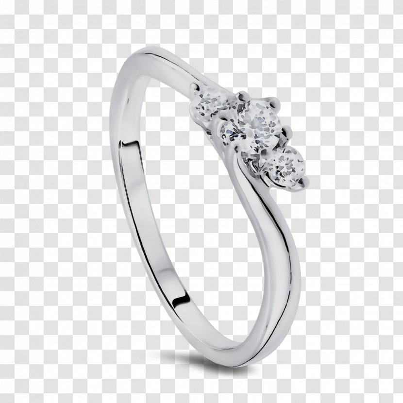 Wedding Ring Silver Jewellery - Finger - Diamond Transparent PNG