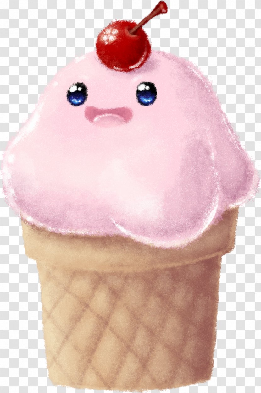 Ice Cream Cones Pink M - Dairy Product Transparent PNG