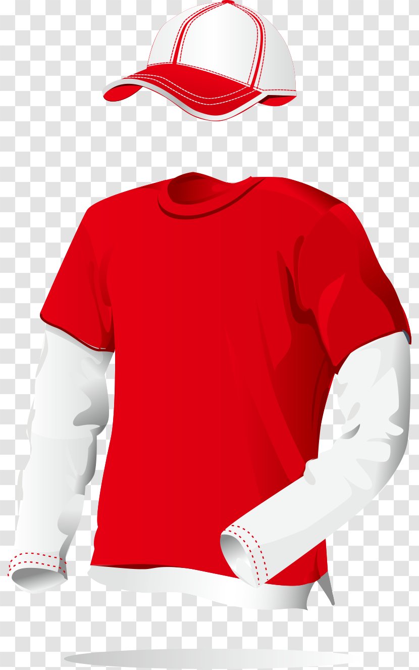 T-shirt Clothing Textile Sportswear - White - Vector Autumn Outfits Transparent PNG