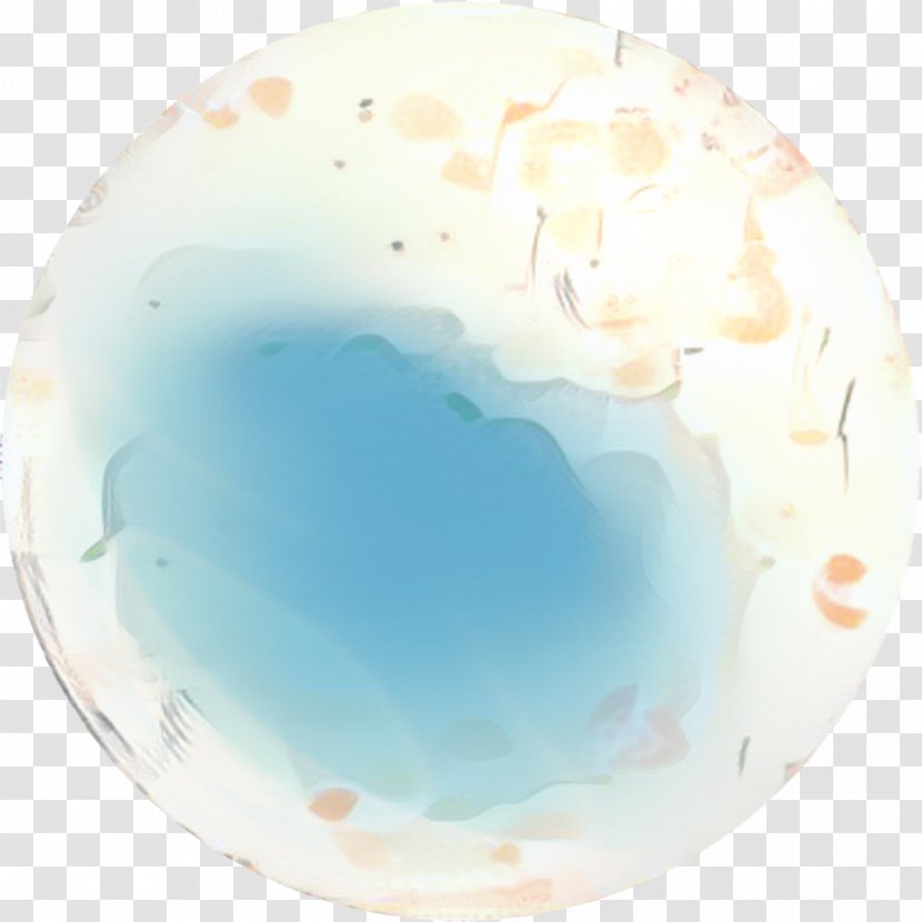 Cartoon Earth - Sphere - Plate Turquoise Transparent PNG