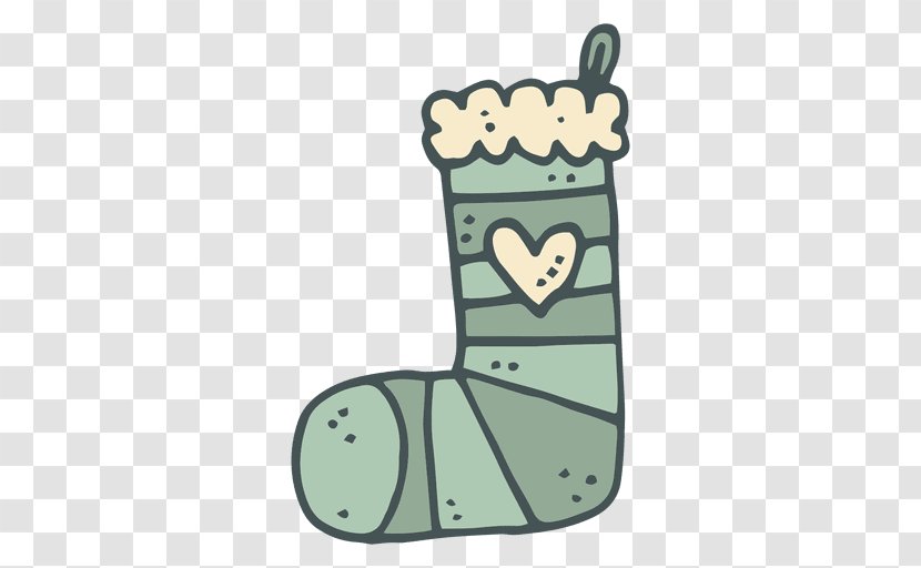 Christmas Stockings Sock Drawing Clip Art - Silhouette Transparent PNG