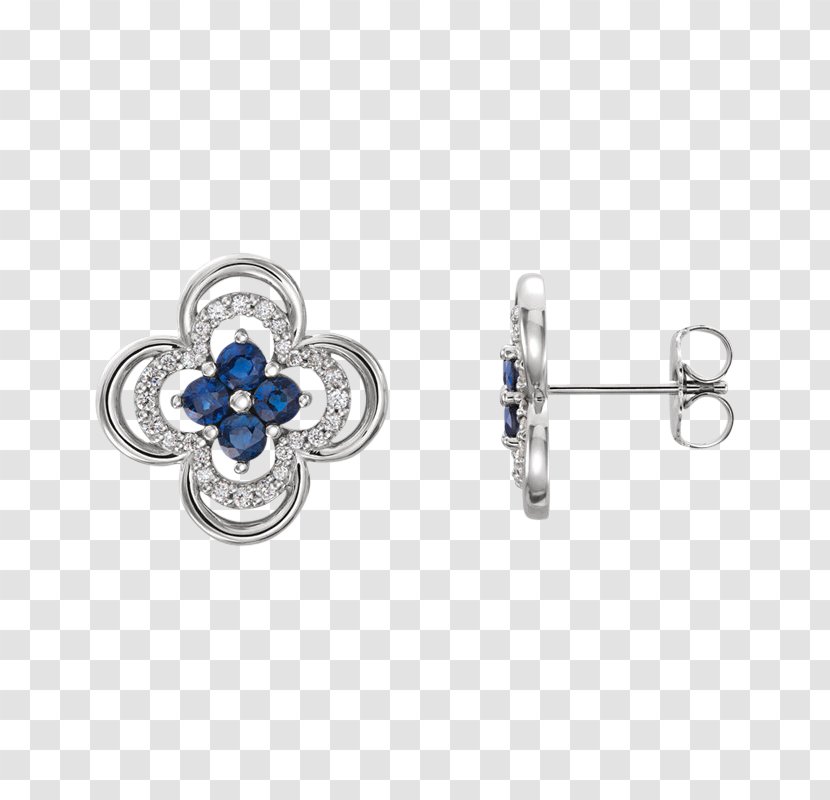 Sapphire Earring Jewellery Shirt Stud Diamond Transparent PNG