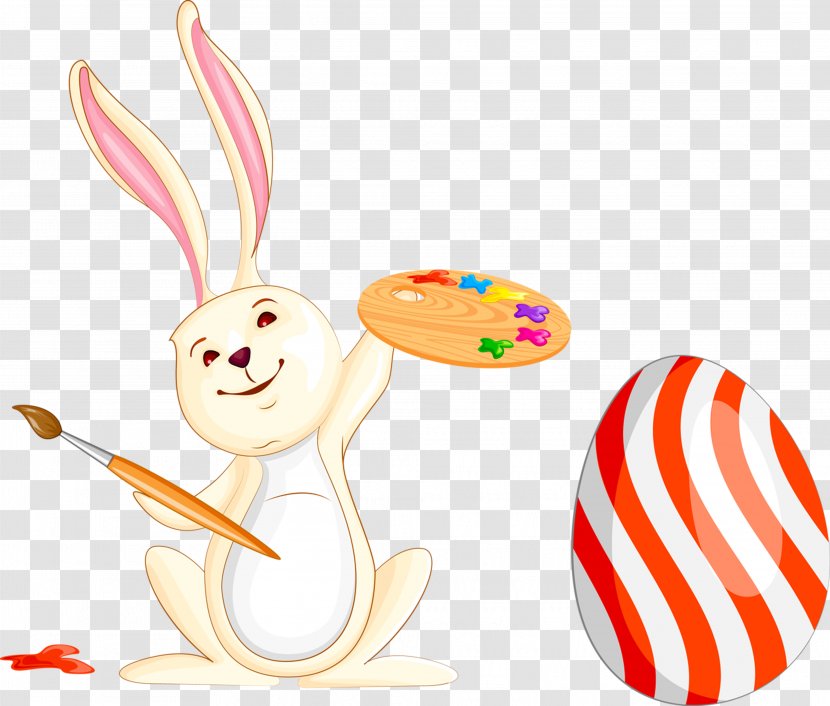 Easter Bunny Hare Clip Art - Animation - Rabbit Transparent PNG