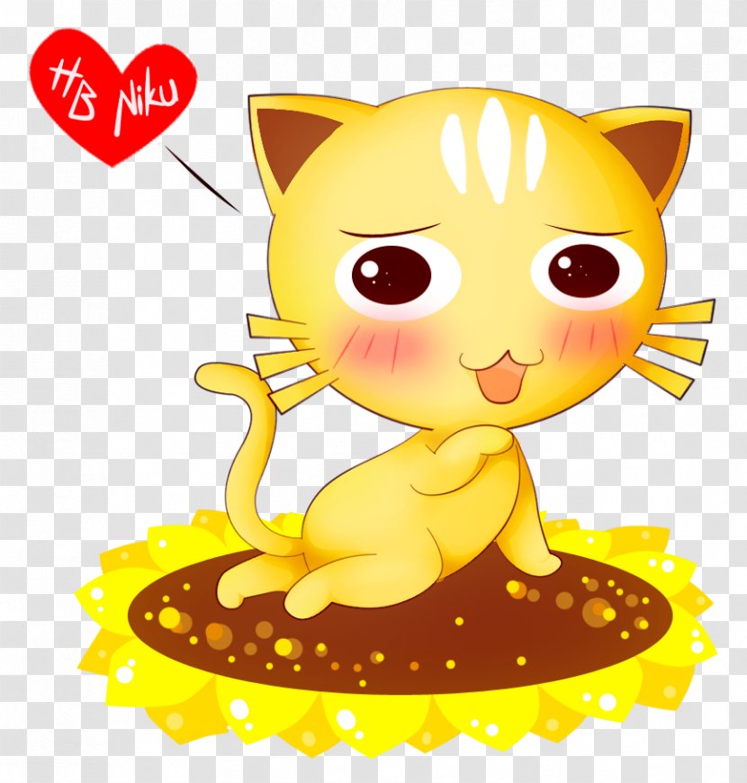 Whiskers Kitten Character Clip Art - Cartoon Transparent PNG