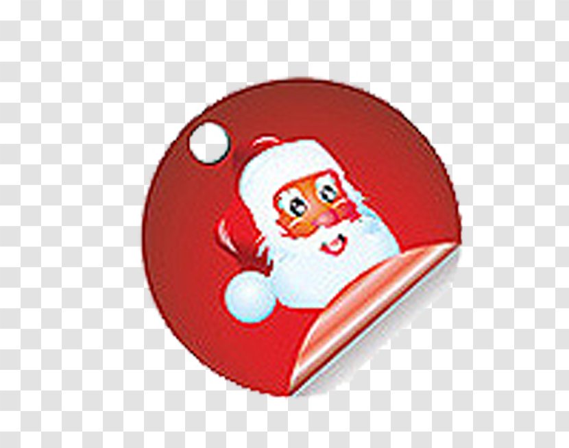 Santa Claus Reindeer - Christmas Tree - Angular Label Transparent PNG