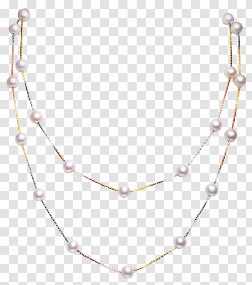 Pearl Necklace - Designer Transparent PNG