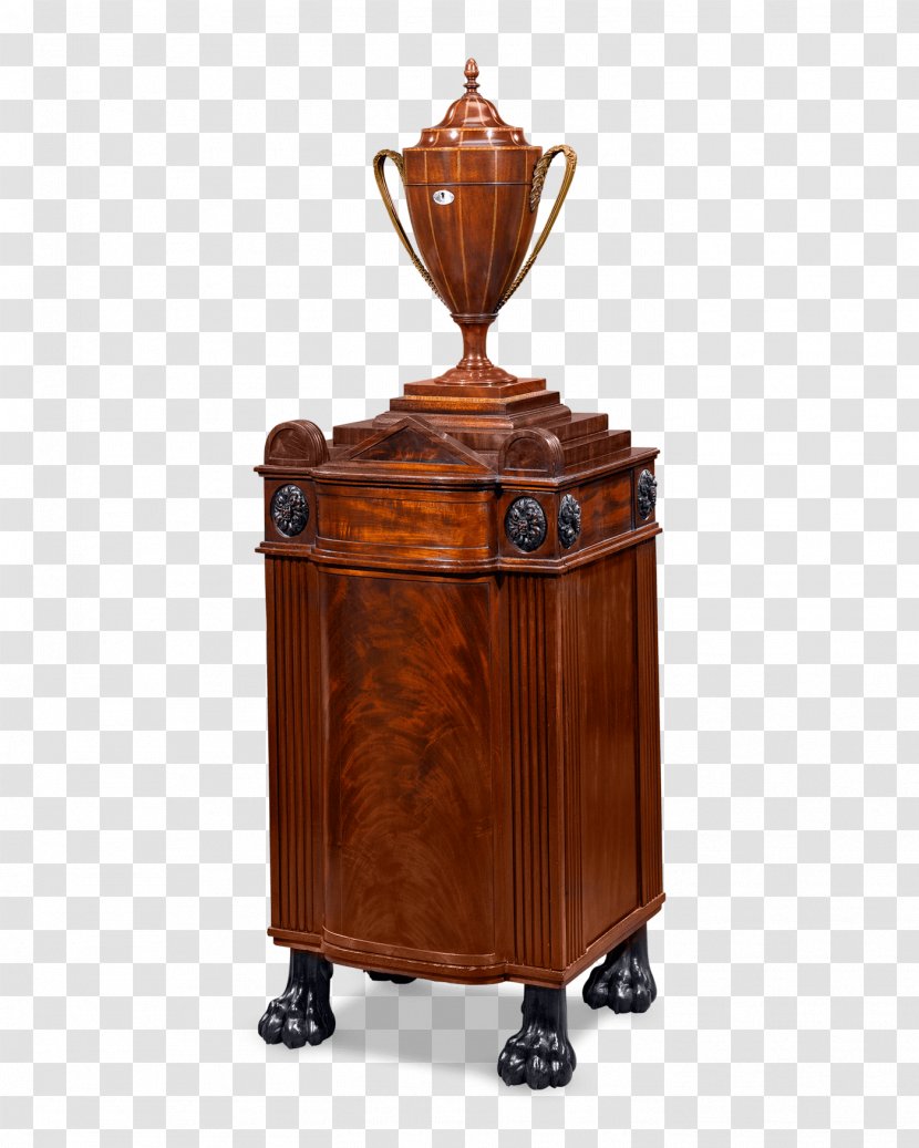 Table Furniture Pedestal Cellarette - Regency Era - Antique Transparent PNG