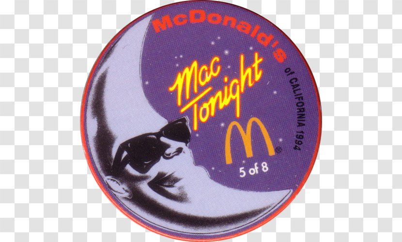 Mac Tonight McDonald's Badge Font - Old Mcdonald Transparent PNG