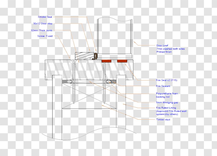 Fire Door Wall Stud Jamb Steel Transparent PNG