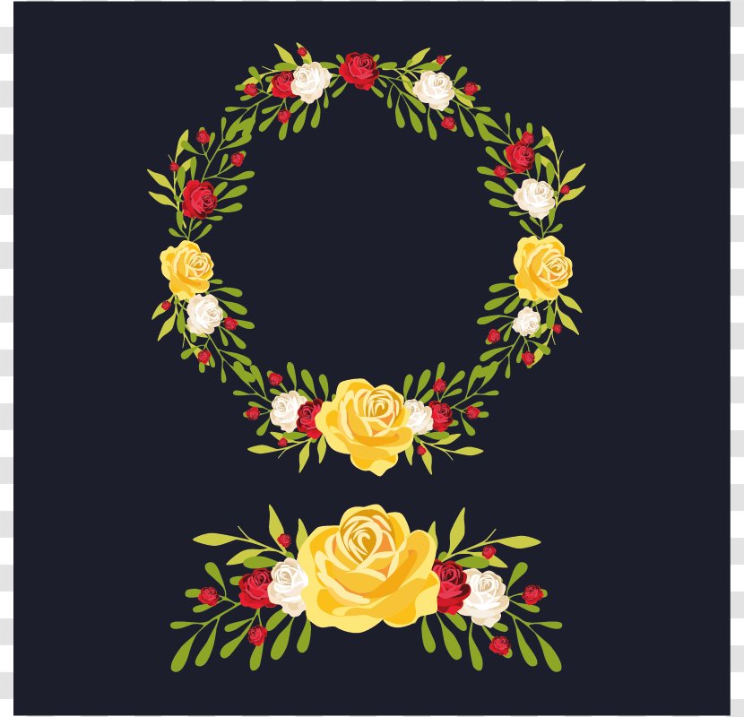 Floral Design Wreath Flower Clip Art - Picture Frame - Tropical Transparent PNG