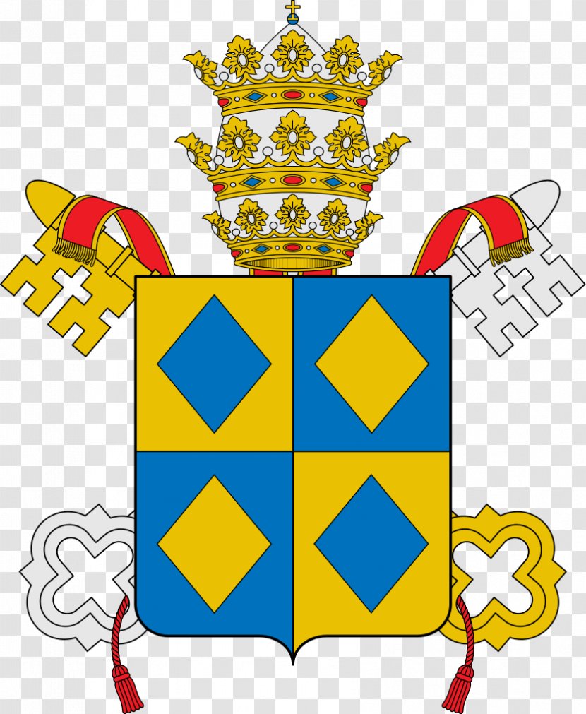 House Of Medici Papal Coats Arms Coat Crest Pope - Clement Vii - Clement's Vector Transparent PNG