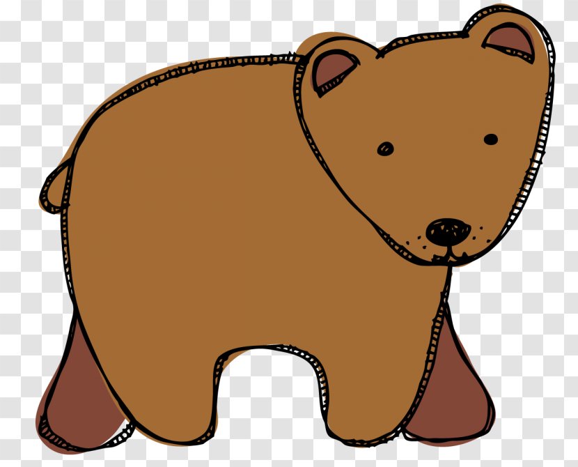 Brown Bear, What Do You See? Clip Art - Silhouette - Bear Transparent PNG