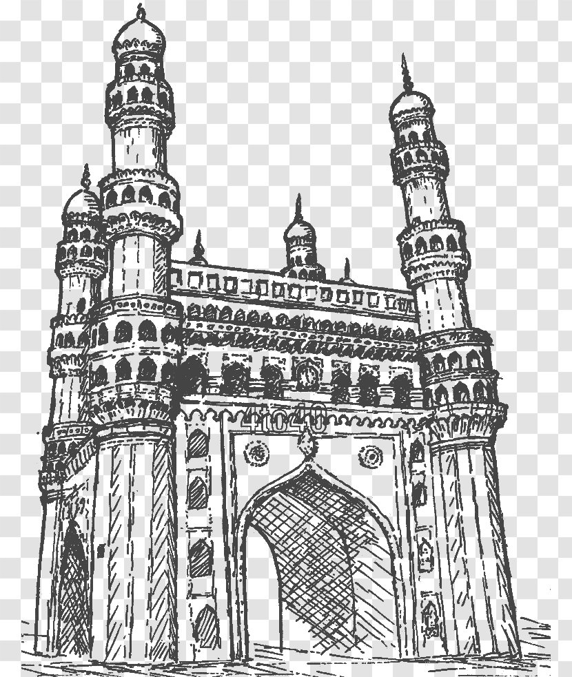 Hyderabad Drawing Image Monument Video - Historic Site - Taj Mahal Transparent PNG