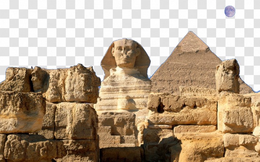 Great Sphinx Of Giza Pyramid Menkaure Khafre Egyptian Pyramids - Historic Site - Pharaohs And Transparent PNG