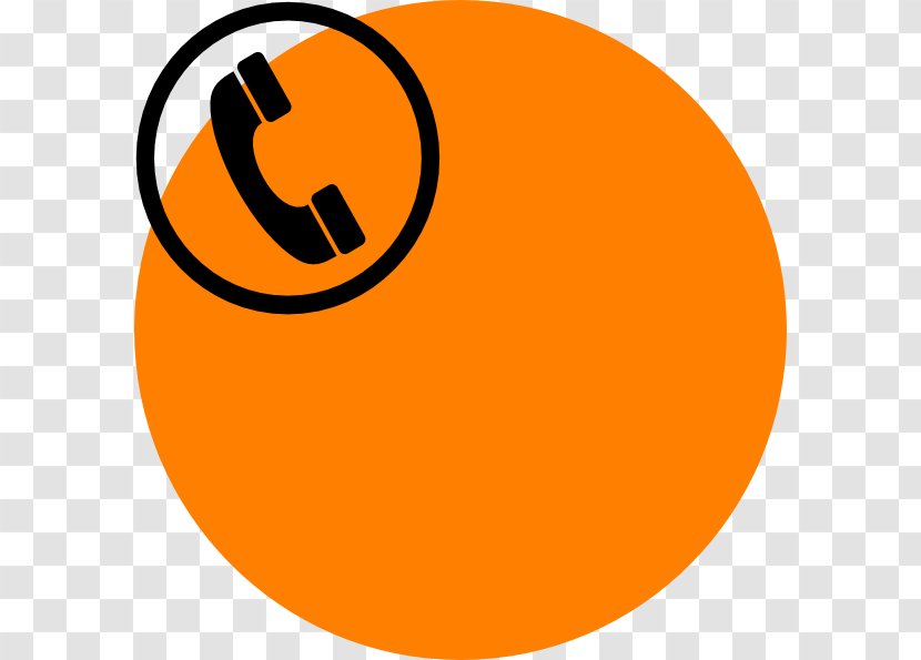Telephone Number Clip Art IPhone - Orange Old Phone Transparent PNG