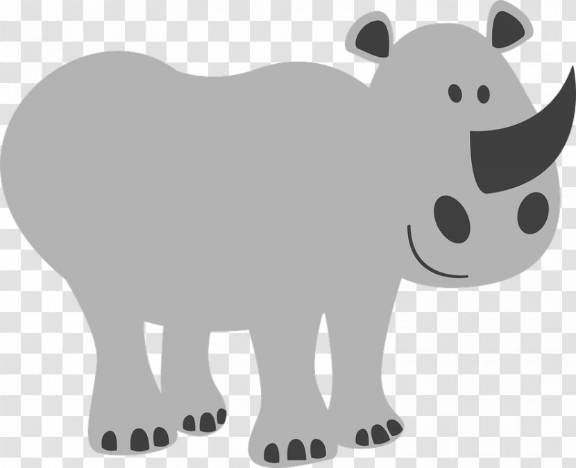 Rhinoceros Bear Rhino Horns Clip Art - Snout Transparent PNG