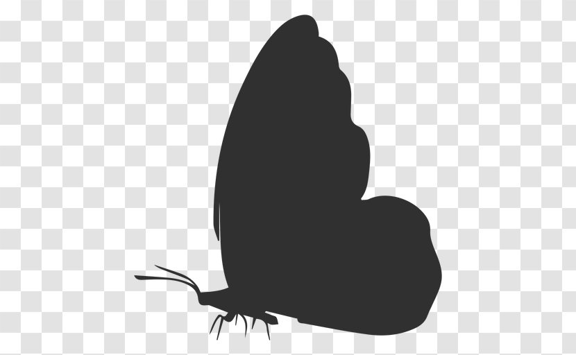 Silhouette Clip Art Butterfly Image - Beak - Peacock Transparent PNG