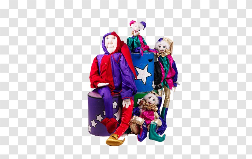 Doll Clown Shelf Wall Character - Purple - Ji Transparent PNG