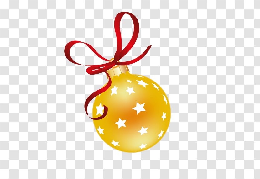 Christmas Decoration Yellow Ornament - Ball Transparent PNG